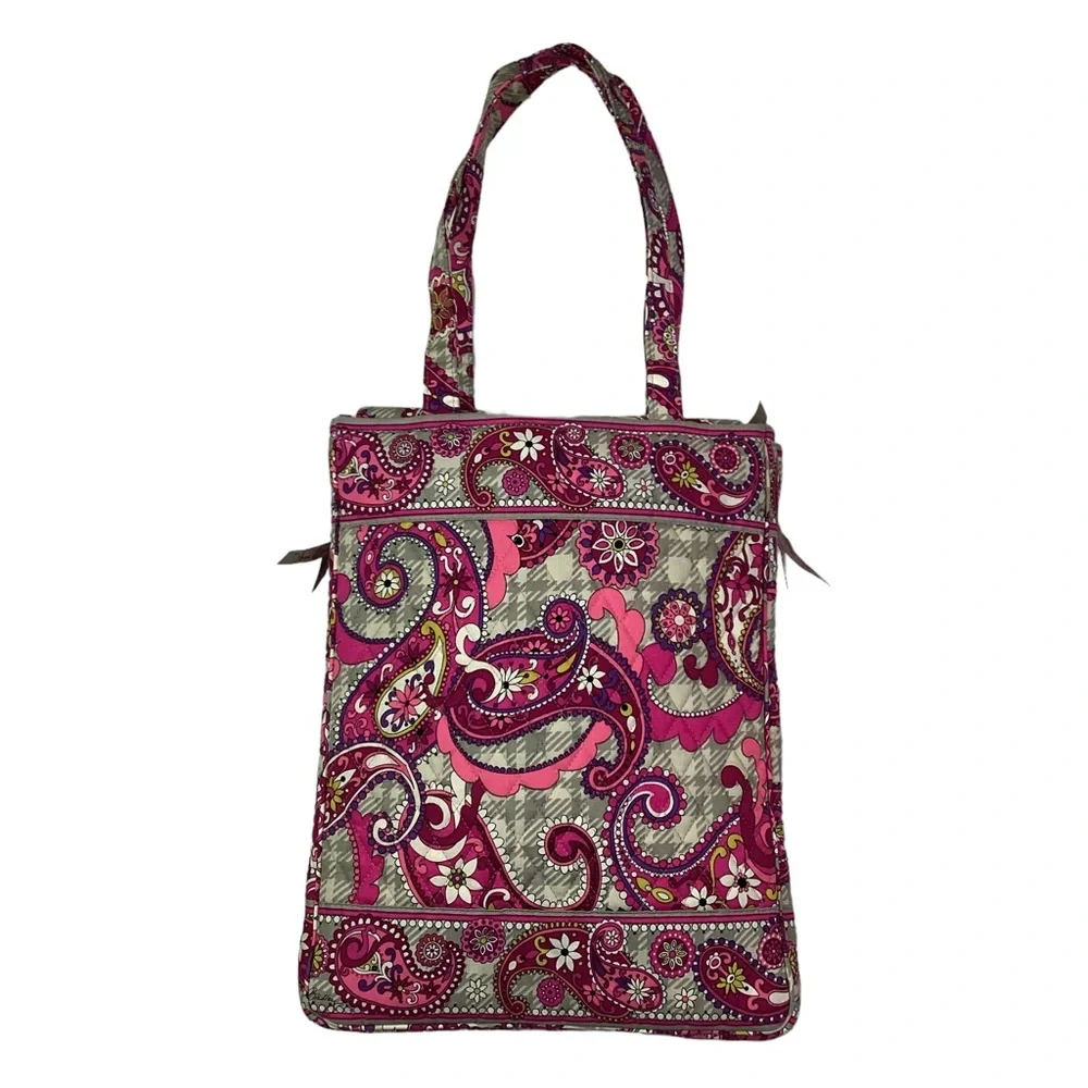 Vera Bradley Laptop Computer Carry Bag Zippered Pink